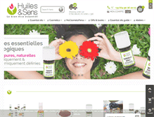 Tablet Screenshot of huiles-et-sens.com